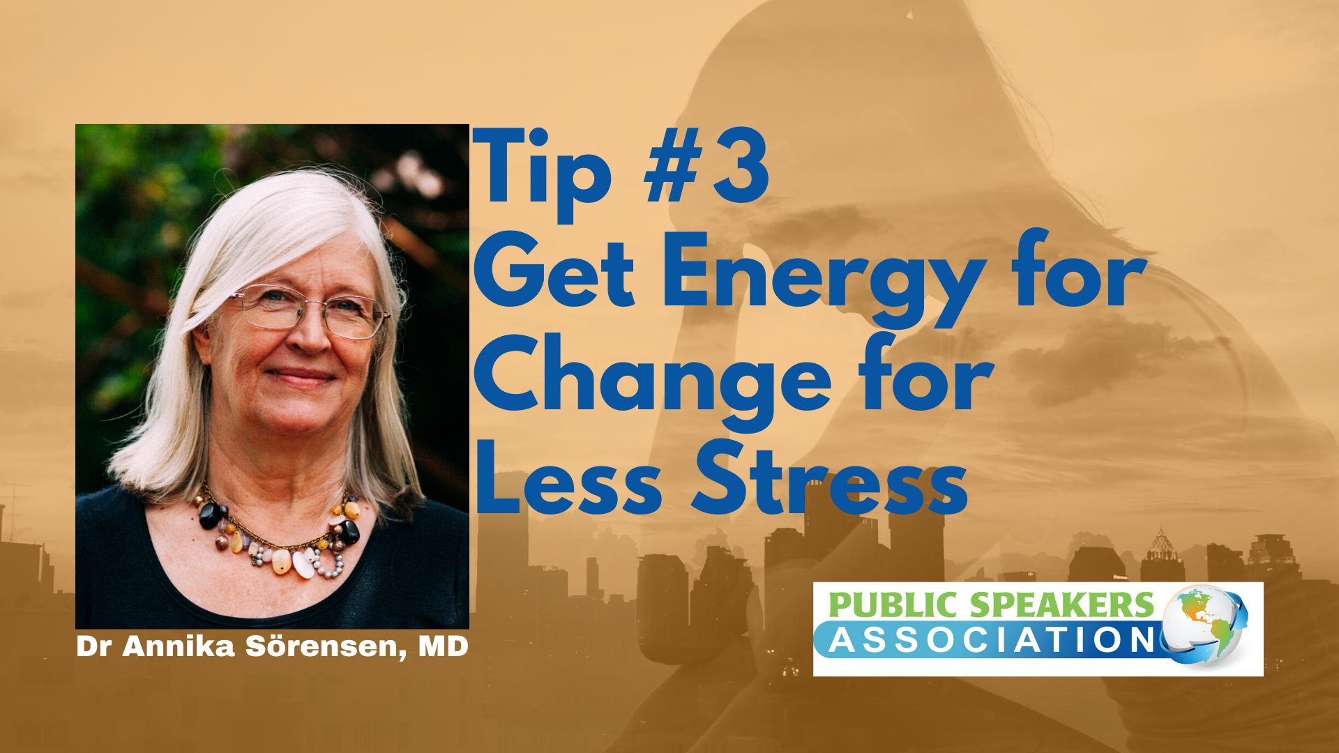 Dr Annika Sörensen MD Less Stress Tip #3